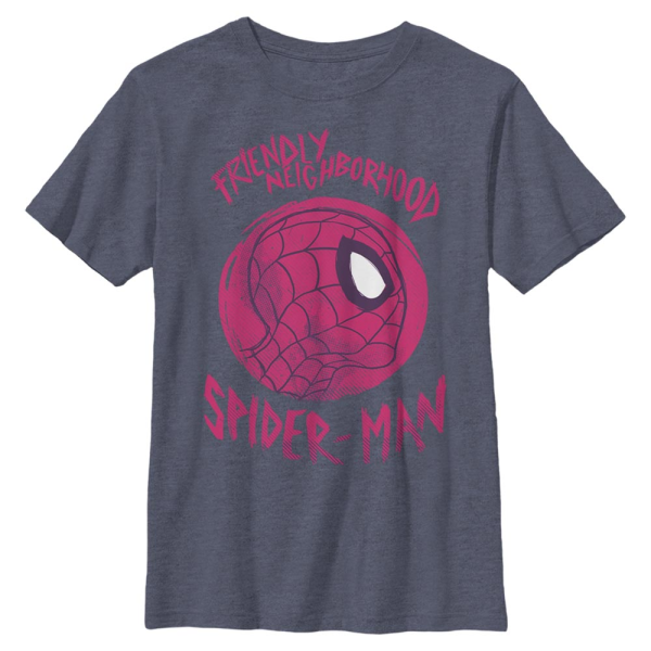 Marvel - Avengers - Spider-Man Friendly - Kids T-Shirt - Heather navy - Front