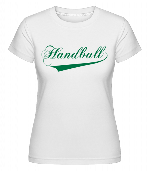 Handball Stroke -  Shirtinator Women's T-Shirt - White - Vorn