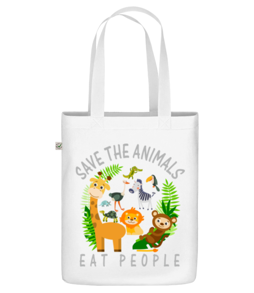 Save The Animals - Organic tote bag - White - Front