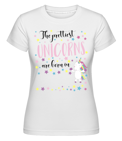 The Prettiest Unicorns -  Shirtinator Women's T-Shirt - White - Front