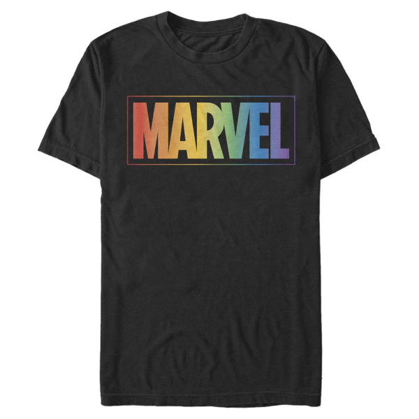 Marvel - Logo Rainbow - Men's T-Shirt - Black - Front