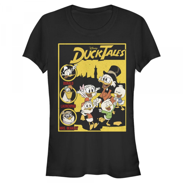 Disney Classics - Ducktales - Skupina DuckTales Cover - Women's T-Shirt - Black - Front