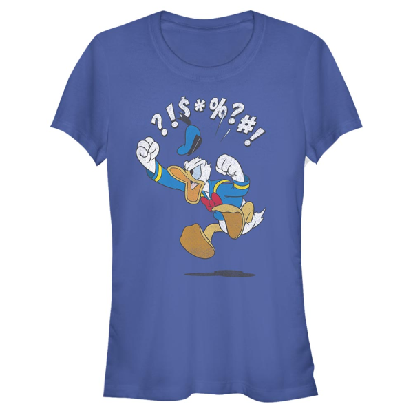 Disney Classics - Mickey Mouse - Donald Duck Jump - Women's T-Shirt - Royal blue - Front