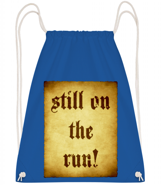 Still On The Run - Drawstring Backpack - Royal blue - Vorn