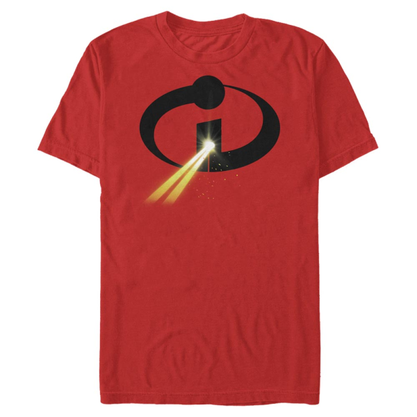 Pixar - Incredibles - Logo Laser - Men's T-Shirt - Red - Front