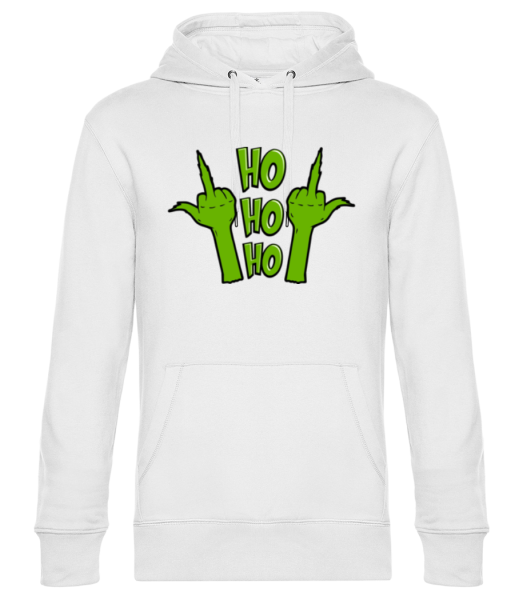 Ho Ho Ho - Unisex Premium Hoodie - White - Front