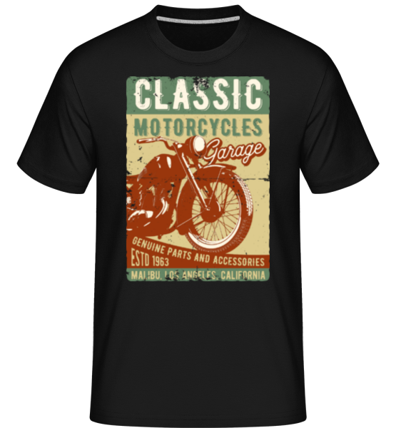 Classic Motorcycles -  Shirtinator Men's T-Shirt - Black - Front