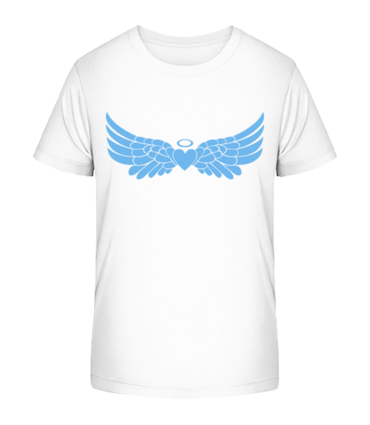 Angel Heart With Wings - Kid's Bio T-Shirt Stanley Stella - White - Front