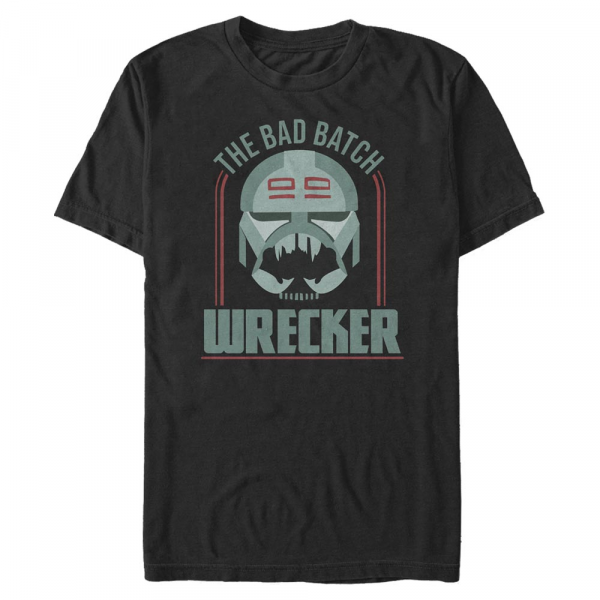 Star Wars - The Clone Wars - Wrecker Bad Batch Badge - Men's T-Shirt - Black - Front