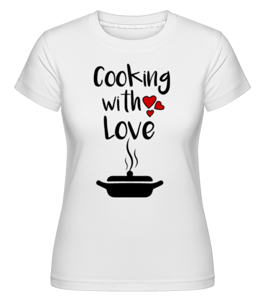 Cooking With Love -  Shirtinator Women's T-Shirt - White - Front