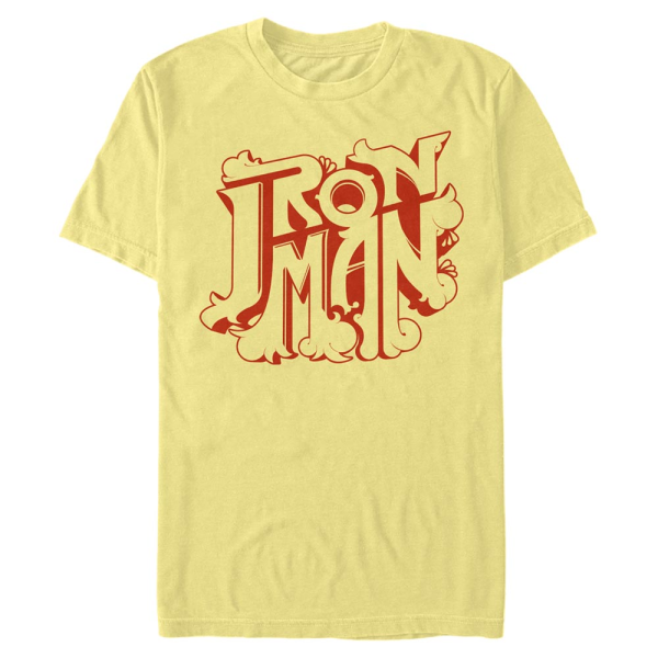 Marvel - Avengers - Iron Man Decor IronMan Logo - Men's T-Shirt - Yellow - Front