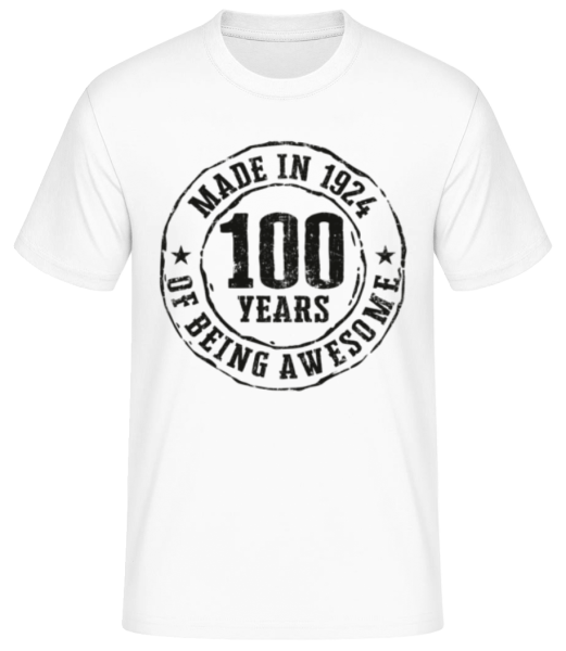 Made In 1924 - Men's Basic T-Shirt - White - Front