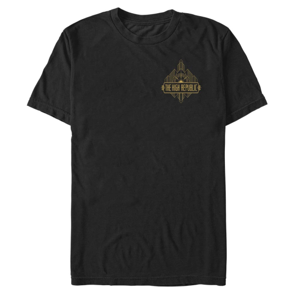 Star Wars - High Republic - Text High Republic Badge - Men's T-Shirt - Black - Front