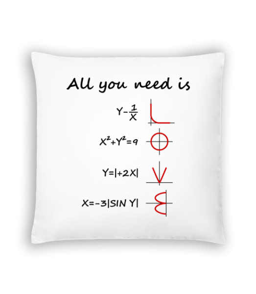 All You Need Is Love - Cushion - White - Front