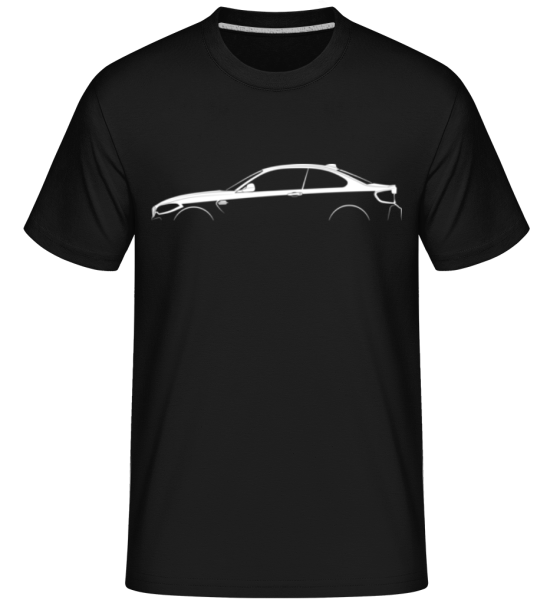 'BMW M2 Competition F87' Silhouette -  Shirtinator Men's T-Shirt - Black - Front