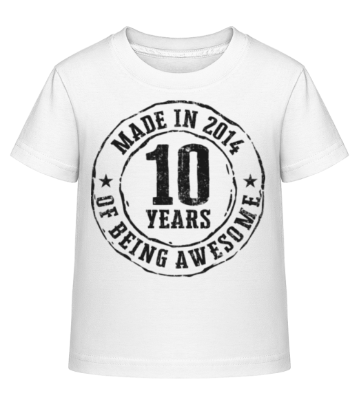 Made In 2014 - Kid's Shirtinator T-Shirt - White - Front