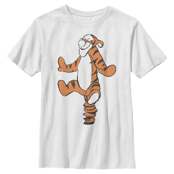 Disney - Winnie the Pooh - Tigr Basic Sketch - Kids T-Shirt - White - Front