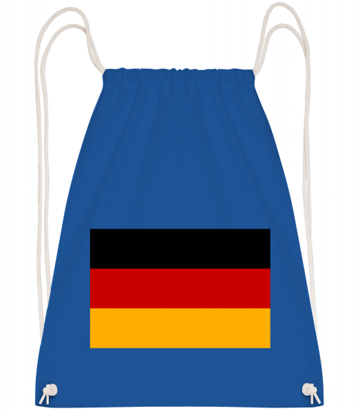 Flag Germany - Drawstring Backpack - Royal Blue - Vorn