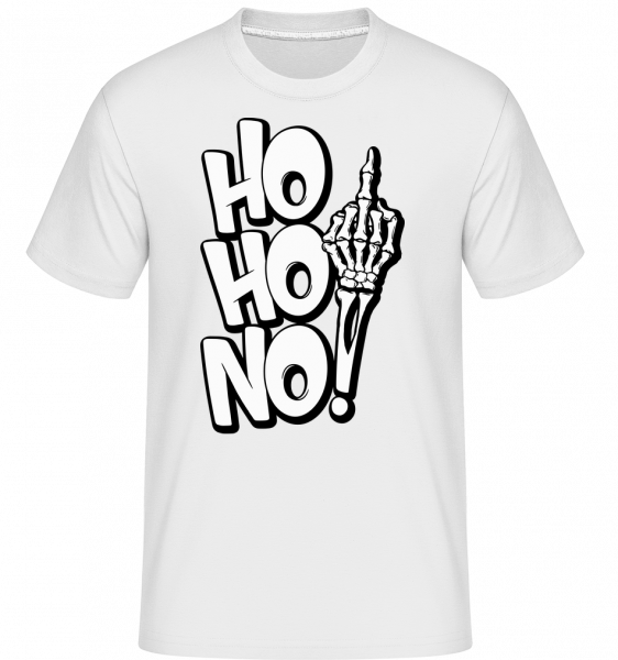 Ho Ho No -  Shirtinator Men's T-Shirt - White - Vorn
