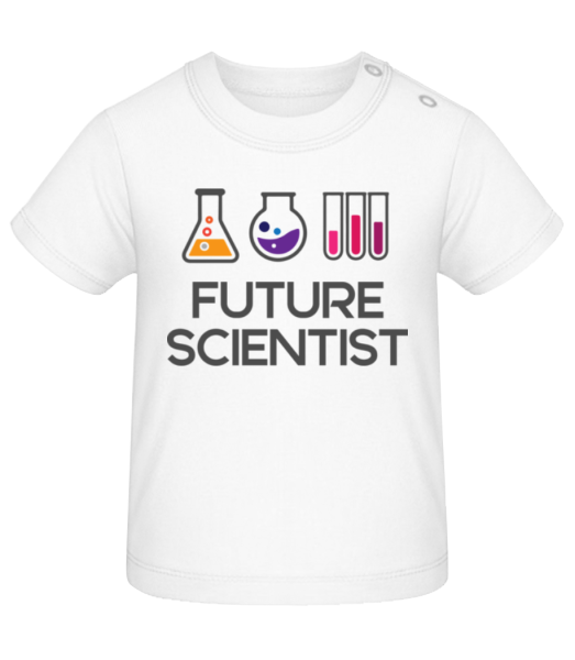 Future Scientist - Baby T-Shirt - White - Front