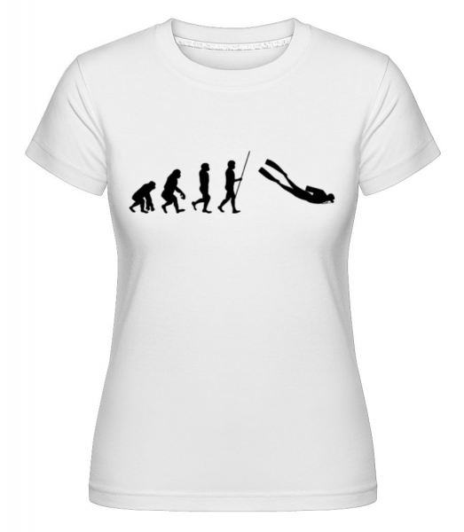 Evolution Diving -  Shirtinator Women's T-Shirt - White - Front
