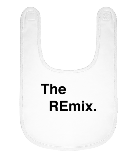 The REmix - Organic Baby Bib - White - Front