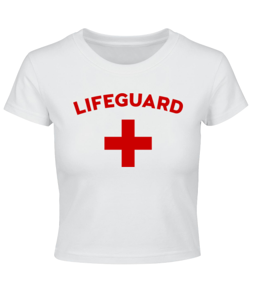 Lifeguard - Crop T-Shirt - White - Front
