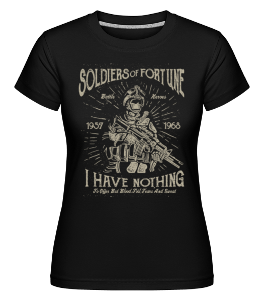 Soldiers Of Fortune -  Shirtinator Women's T-Shirt - Black - Front