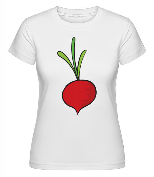 Radish Comic -  Shirtinator Women's T-Shirt - White - Vorn