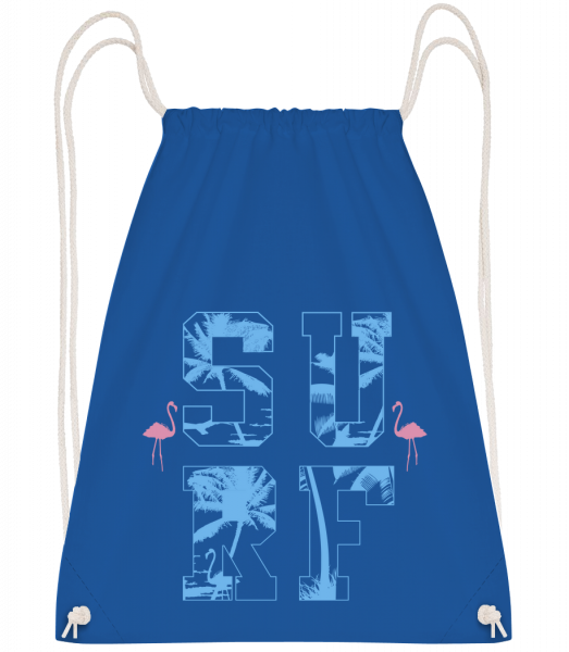 Surf Icon - Drawstring Backpack - Royal blue - Vorn