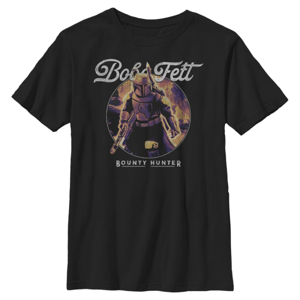 Star Wars - Book of Boba Fett - Boba Fett Thermal Boba - Kids T-Shirt - Black - Front