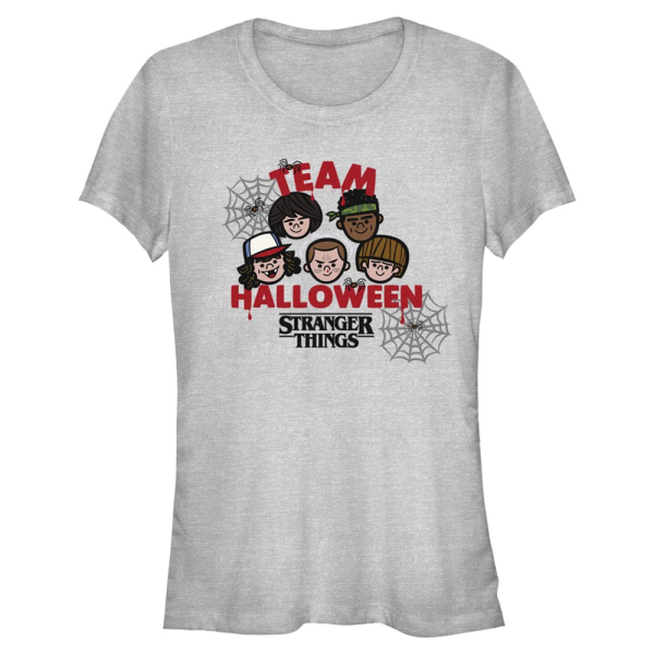 Netflix - Stranger Things - Skupina Team Halloween - Halloween - Women's T-Shirt - Heather grey - Front