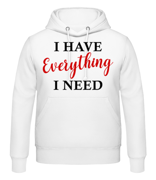 I Have Everything - Men's Hoodie - White - Front