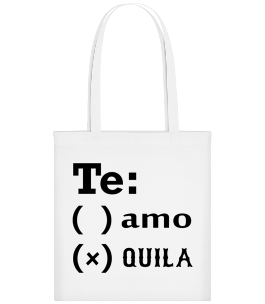 Te Amo Tequila - Tote Bag - White - Front