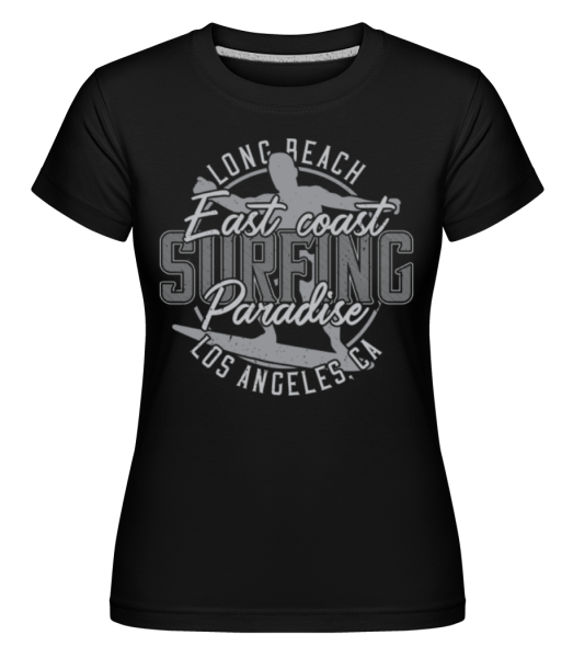 East Coast Paradise -  Shirtinator Women's T-Shirt - Black - Front