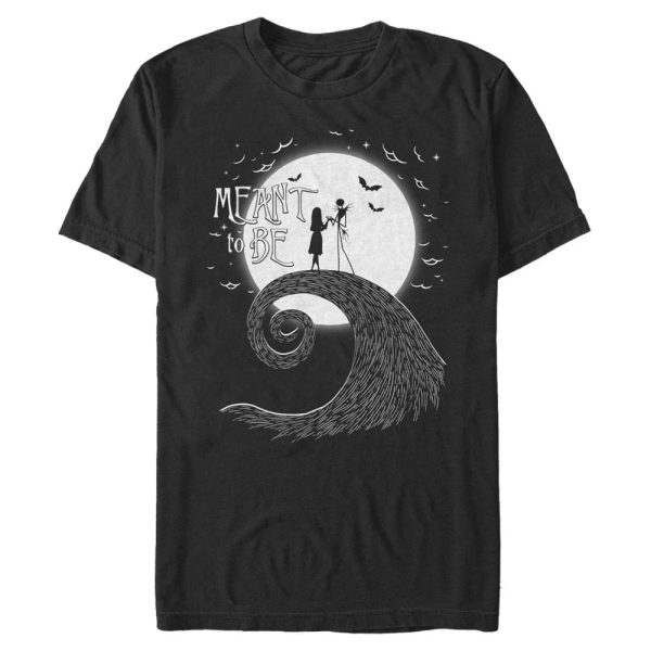 Disney Classics - Nightmare Before Christmas - Jack & Sally Meant To Be - Halloween - Men's T-Shirt - Black - Front