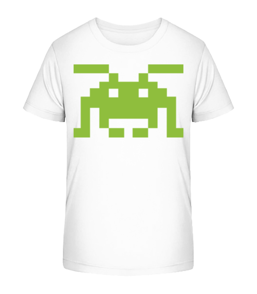 Pixel Monster - Kid's Bio T-Shirt Stanley Stella - White - Front