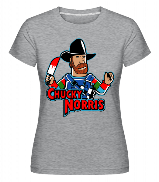 Chucky Norris -  Shirtinator Women's T-Shirt - Heather grey - Vorn