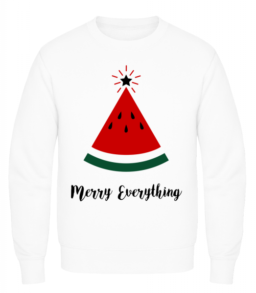 Merry Everything Christmas - Men's Sweatshirt AWDis - White - Vorn