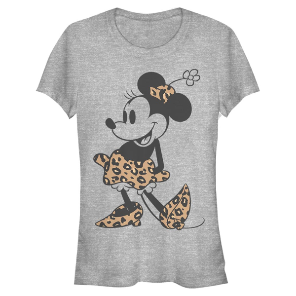 Disney Classics - Mickey Mouse - Minnie Mouse Leopard Mouse - Women's T-Shirt - Heather grey - Front