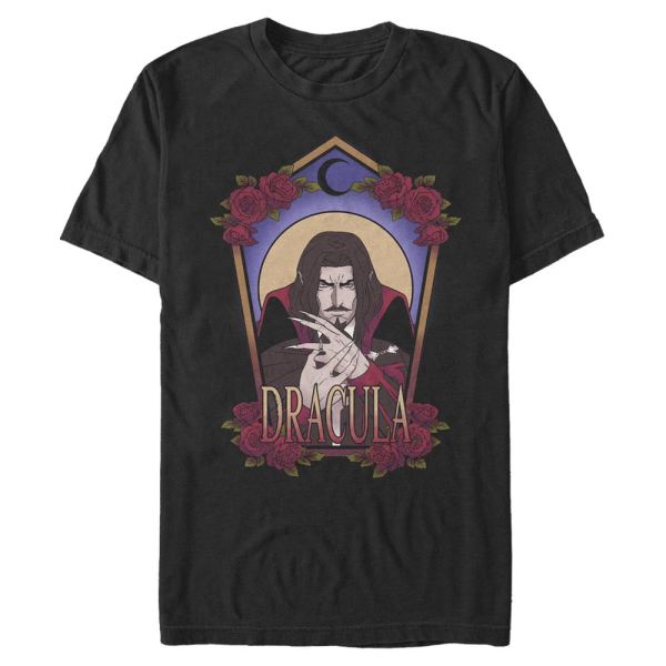 Netflix - Castlevania - Dracula Art Nouveau - Men's T-Shirt - Black - Front