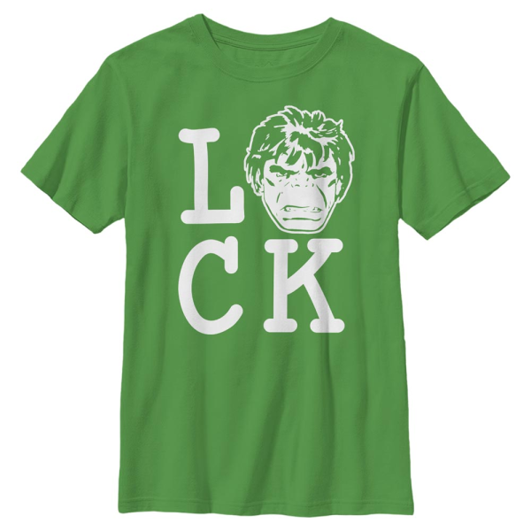 Marvel - Avengers - Hulk Luck - Kids T-Shirt - Kelly green - Front