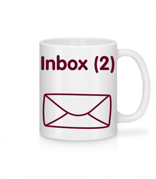 Inbox(2) - Twins Announcement - Mug - White - Vorn