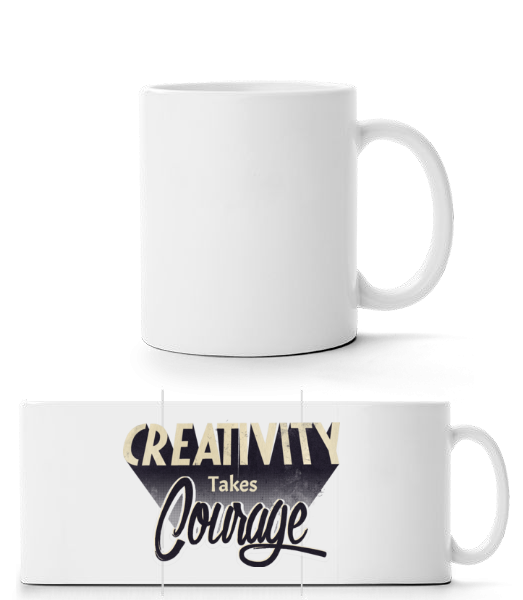 Creativity Takes Courage - Panorama Mug - White - Front