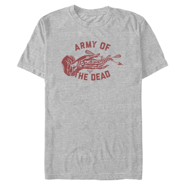Netflix - Army Of The Dead - Text Arrows Logo - Men's T-Shirt - Heather grey - Front