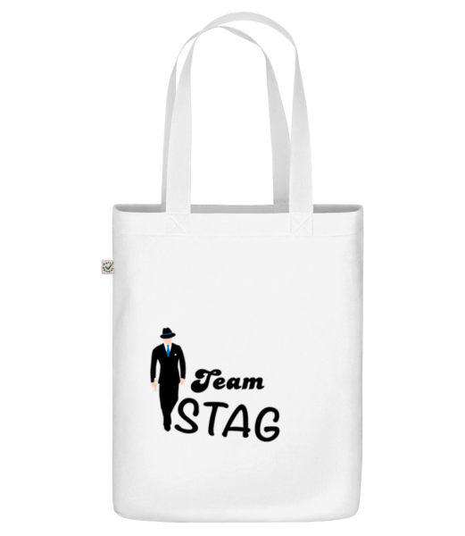 Team Stag - Organic tote bag - White - Front