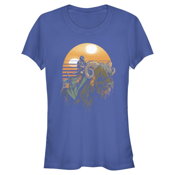 Star Wars - The Mandalorian - Skupina Bantha Riders - Women's T-Shirt - Royal blue - Front