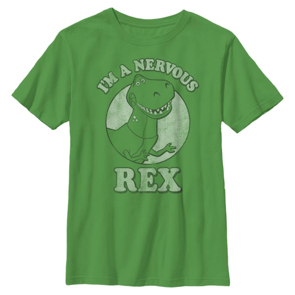 Pixar - Toy Story - Rex Nervous - Kids T-Shirt - Kelly green - Front