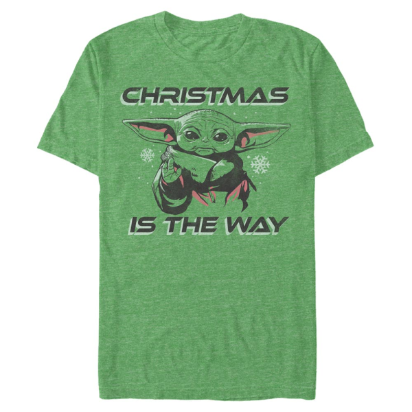 Star Wars - The Mandalorian - The Child No Elf - Men's T-Shirt - Heather green - Front