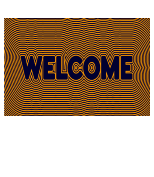 Welcome Illusion - Doormat - White - Front